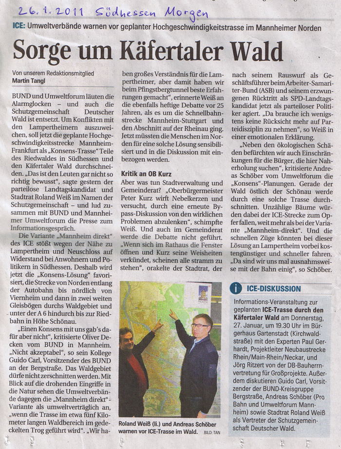 26.1.2011 Infoabend Mannheim