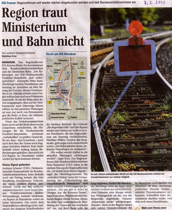 ICE-Trasse Artikel SM 7.2.2011