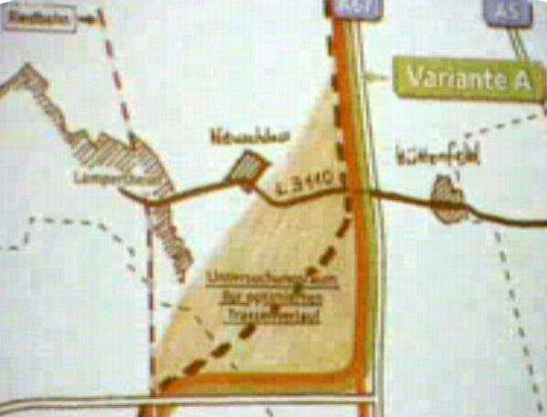 ICE-Trasse A-Variante BILA Wunsch 